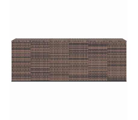 vidaXL Kutija za vrtne jastuke od PE ratana 291 x 100,5 x 104 cm smeđa