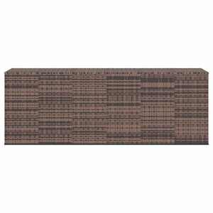 vidaXL Kutija za vrtne jastuke od PE ratana 291 x 100,5 x 104 cm smeđa