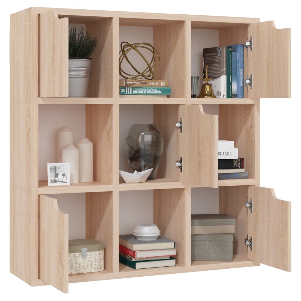 

vidaXL Boekenkast 88,5x27,5x88 cm spaanplaat sonoma eiken