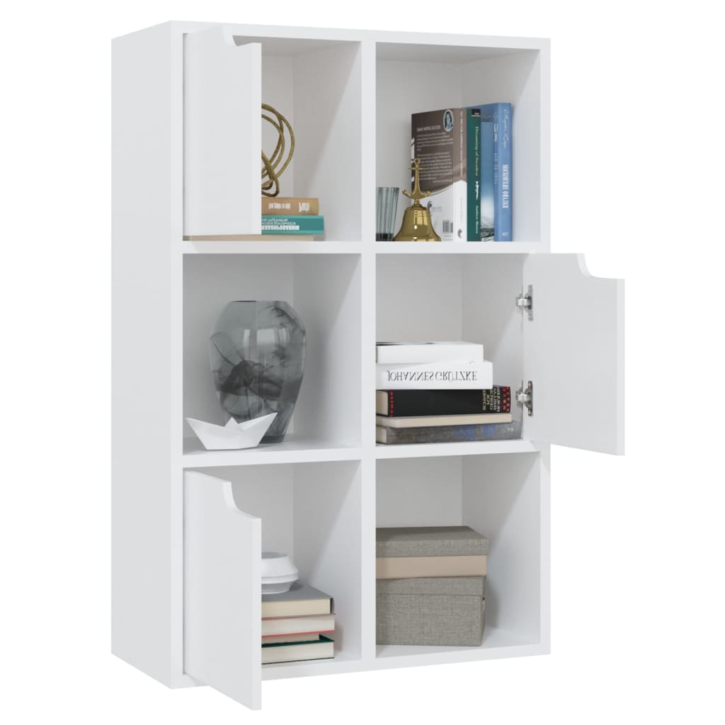 

vidaXL Boekenkast 60x27,5x88 cm spaanplaat wit