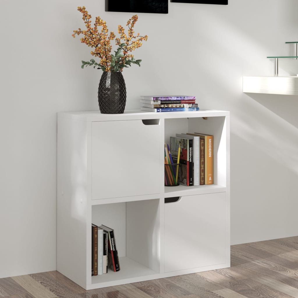 

vidaXL Boekenkast 60x27,5x59,5 cm spaanplaat wit