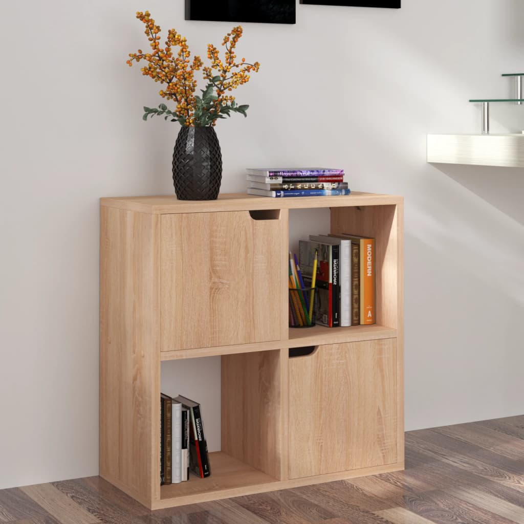 

vidaXL Boekenkast 60x27,5x59,5 cm spaanplaat sonoma eikenkleurig