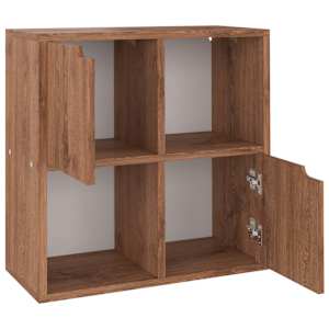 vidaXL raamaturiiul, pruun tamm, 60 x 27,5 x 59,5 cm, tehispuit