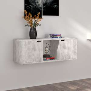 TV skříňka betonově šedá 88,5 x 27,5 x 30,5 cm kompozitní dřevo - obrázek 3