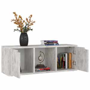 TV skříňka betonově šedá 88,5 x 27,5 x 30,5 cm kompozitní dřevo - obrázek 5