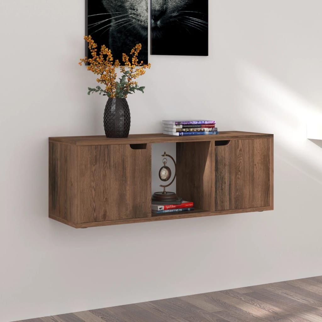 

vidaXL Tv-meubel 88,5x27,5x30,5 cm spaanplaat gerookt eiken