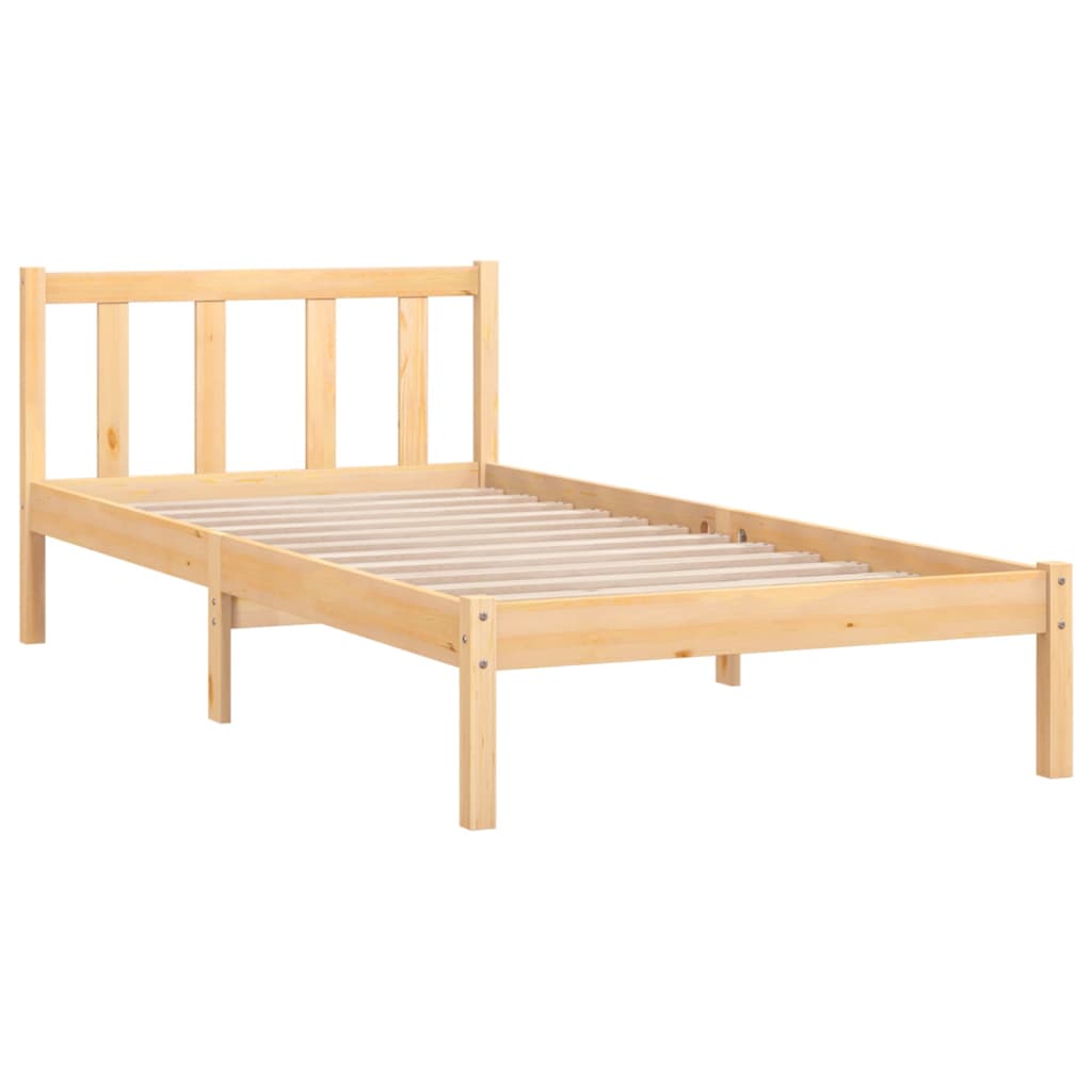 vidaXL Bedframe massief grenenhout 90x190 cm afbeelding