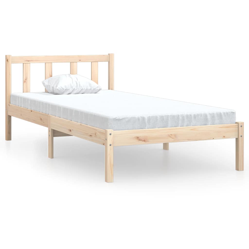 Bed Frame Solid Pinewood 90x200 Cm VidaXL 13 width=274