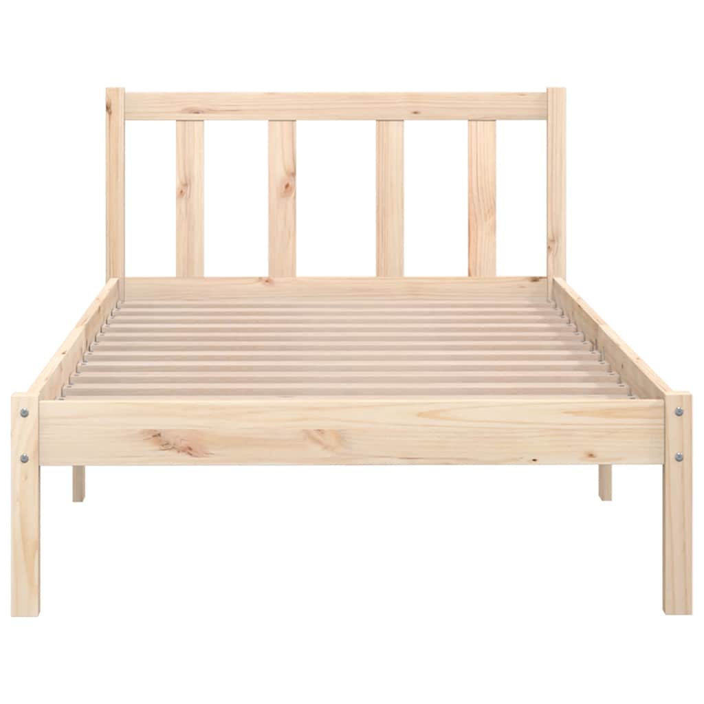 Bed Frame Solid Pinewood 90x200 Cm VidaXL 15 width=274