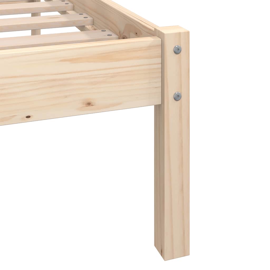 Bed Frame Solid Pinewood 90x200 Cm VidaXL 19 width=274