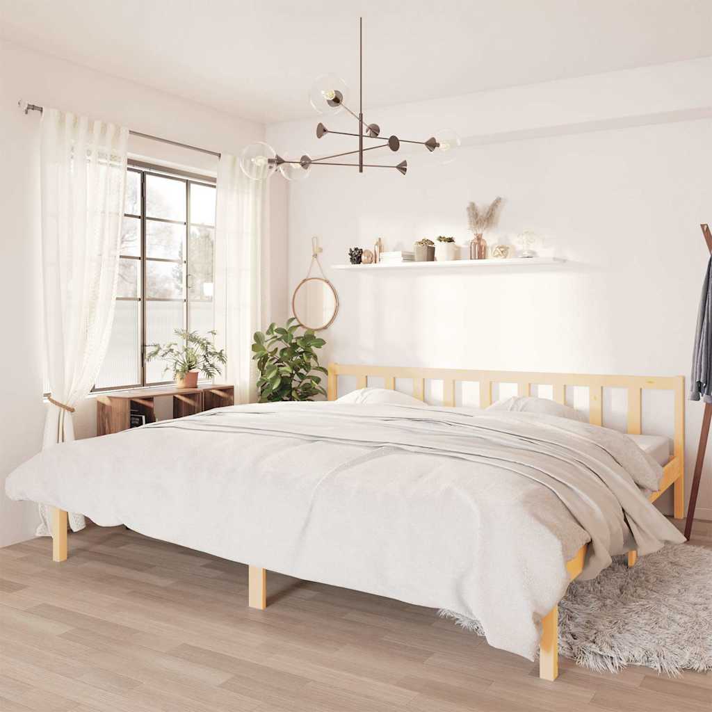 vidaXL Rama ka, lite drewno sosnowe, 180x200 cm