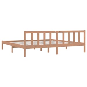 Rám postele medově hnědý masivní dřevo 180 x 200 cm Super King - obrázek 6