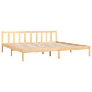Rám postele masivní borové dřevo 200 x 200 cm - obrázek 3