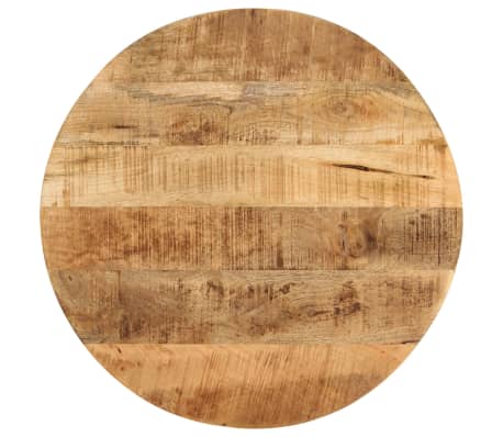 vidaXL Bijzettafel 60x(42-62) cm massief mangohout en gietijzer