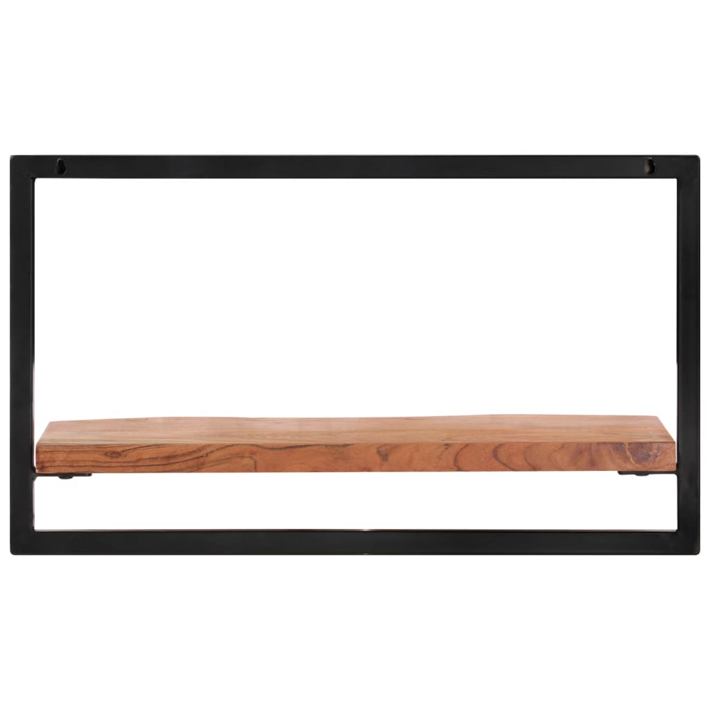 Thumbnail - vidaXL Wandregale 2 Stk. 60x25x35 cm Massivholz Akazie und Stahl