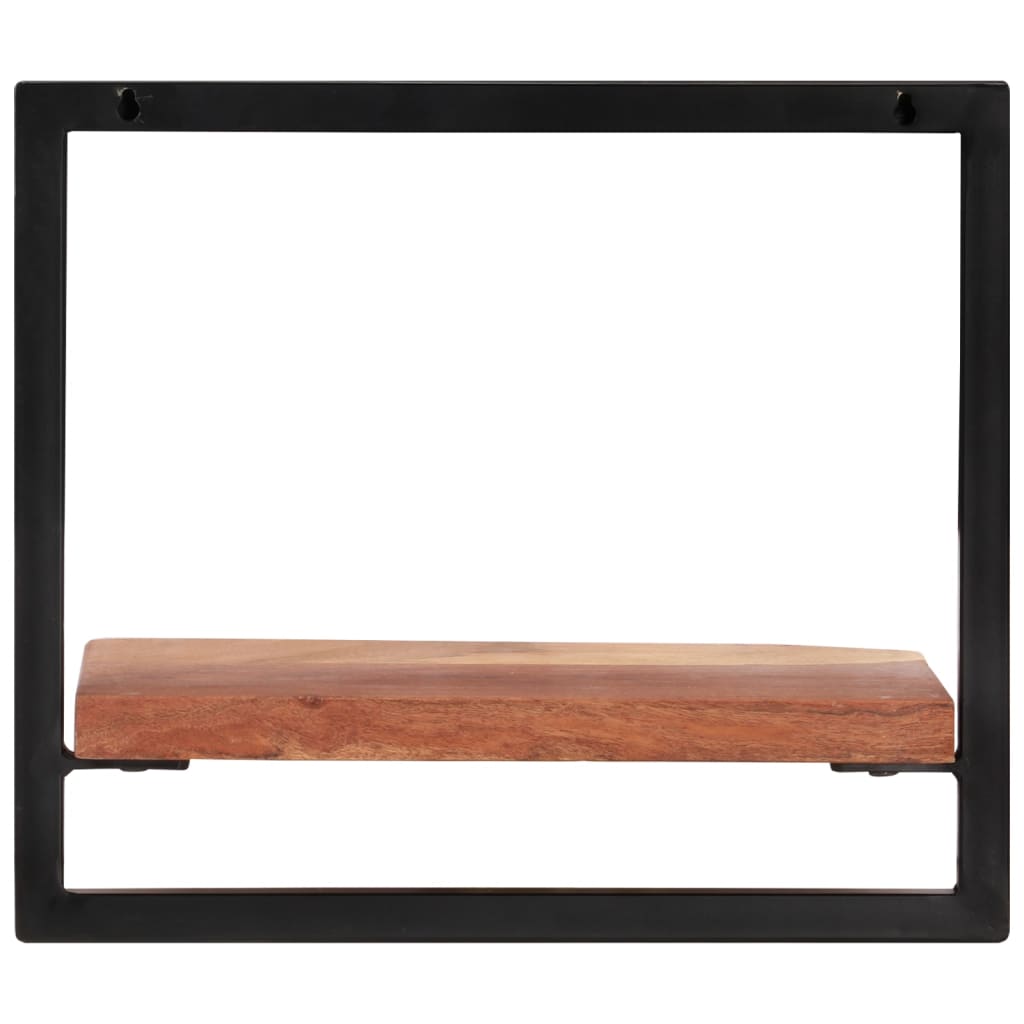 Thumbnail - vidaXL Wandregale 2 Stk. 40x24x35 cm Massivholz Akazie und Stahl