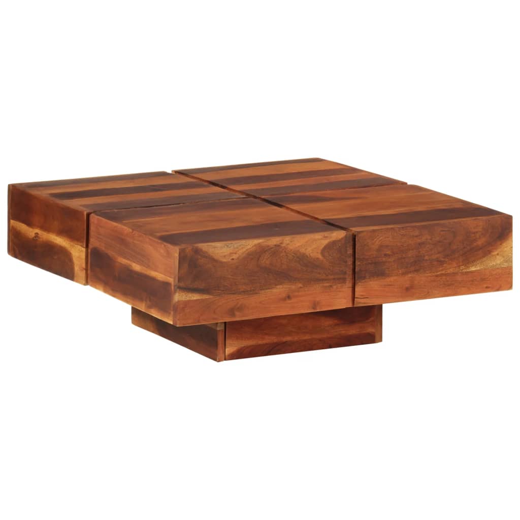 Konferenční stolek 80 x 80 x 30 cm masivní akáciové dřevo