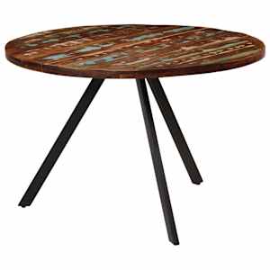 Jídelní stůl 110 x 75 cm masivní recyklované dřevo - obrázek 3