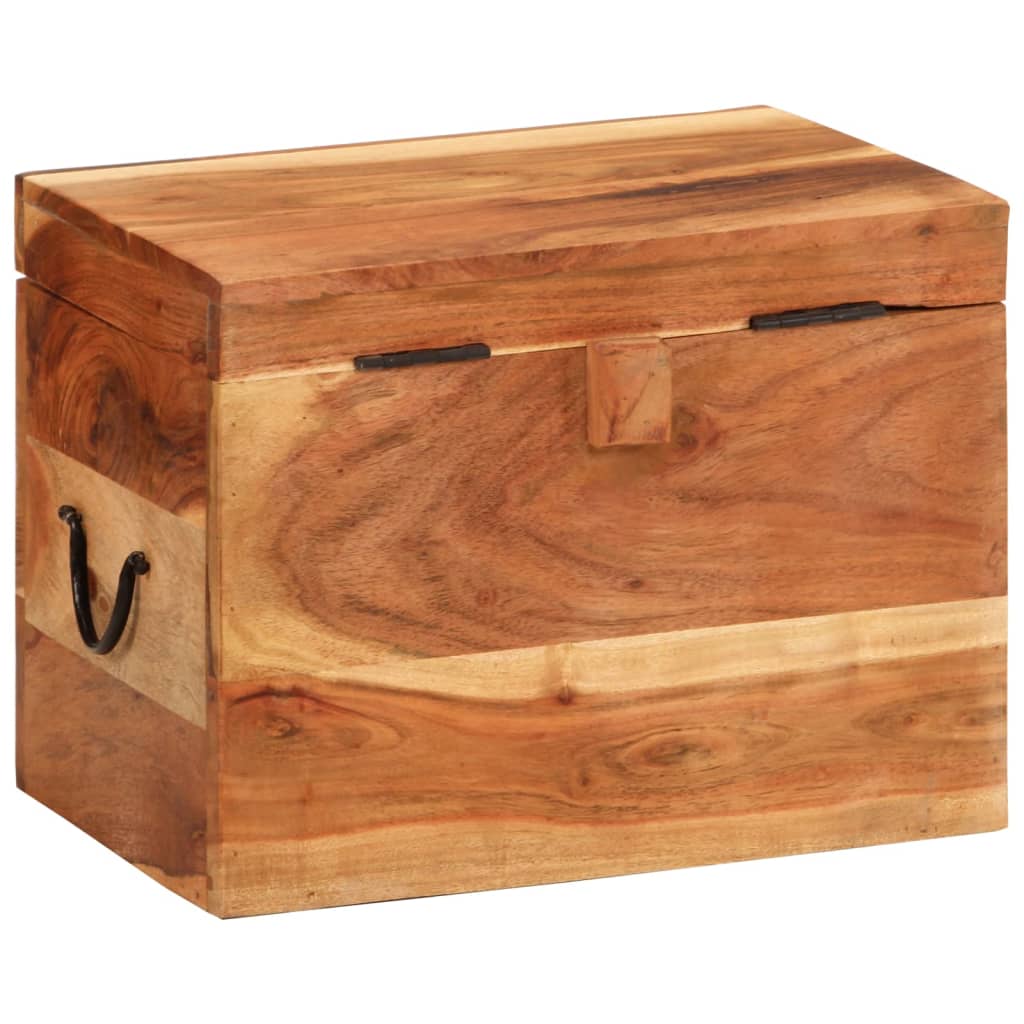 Úložný box 39 x 28 x 31 cm masivní akáciové dřevo