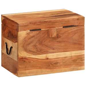 Úložný box 39 x 28 x 31 cm masivní akáciové dřevo - obrázek 4