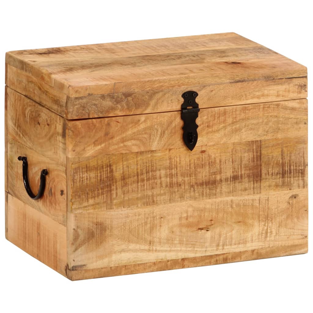 Image of vidaXL Storage Box 39x28x31 cm Solid Wood Mango