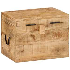Úložný box 39 x 28 x 31 cm masivní mangovníkové dřevo - obrázek 4