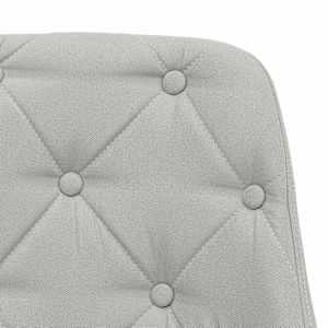 Barová židle světle šedá textil - obrázek 6