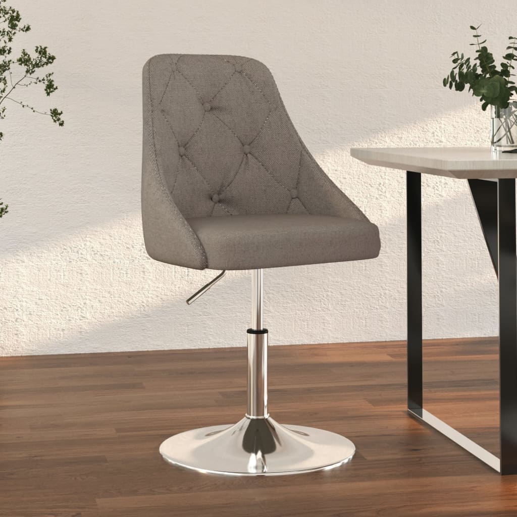 Tabouret de bar Gris foncé Tissu