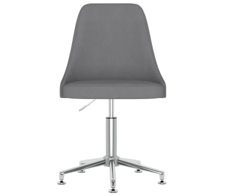 vidaXL Silla de oficina giratoria tela gris oscuro