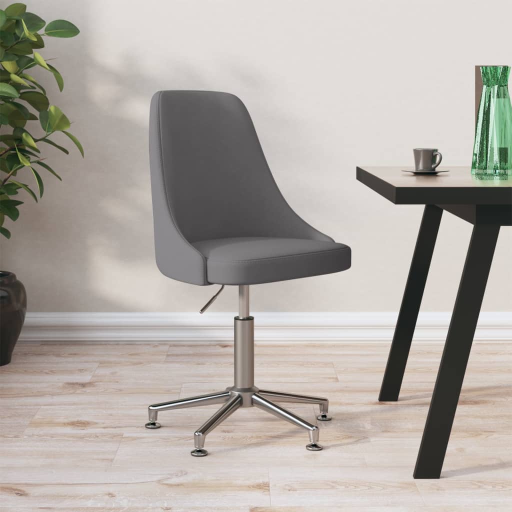 vida XL Bürostuhl Drehbar Dunkelgrau Stoff