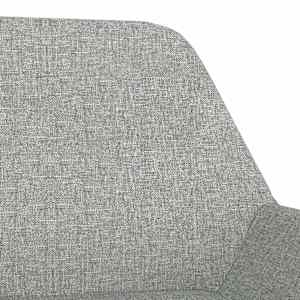 Barová židle světle šedá textil - obrázek 6