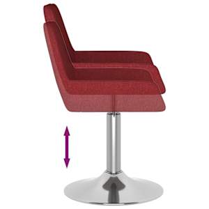 Barová židle vínová textil - obrázek 8