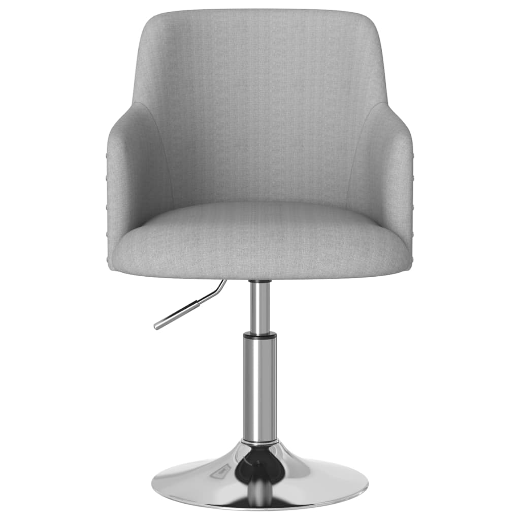 vidaXL Tabouret de bar Gris clair Tissu