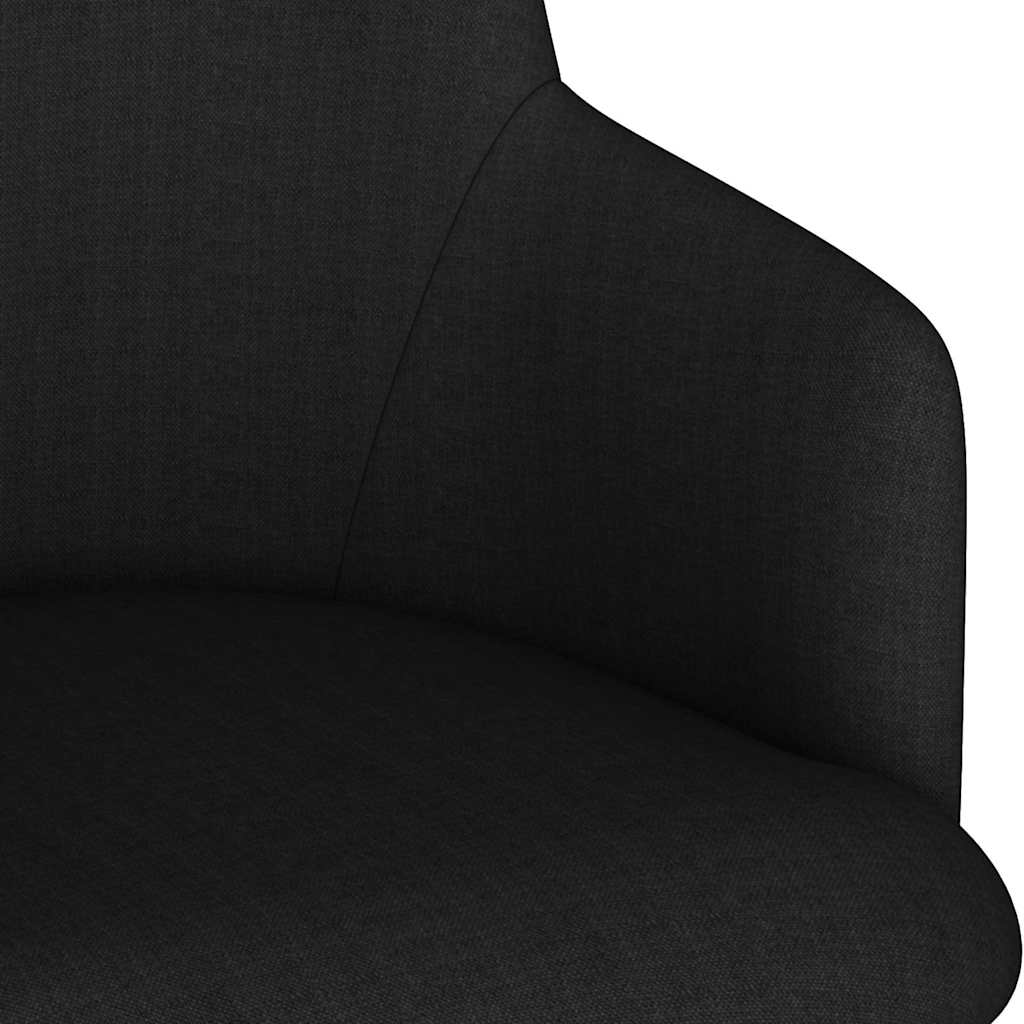 Barová židle černá textil - obrázek 6