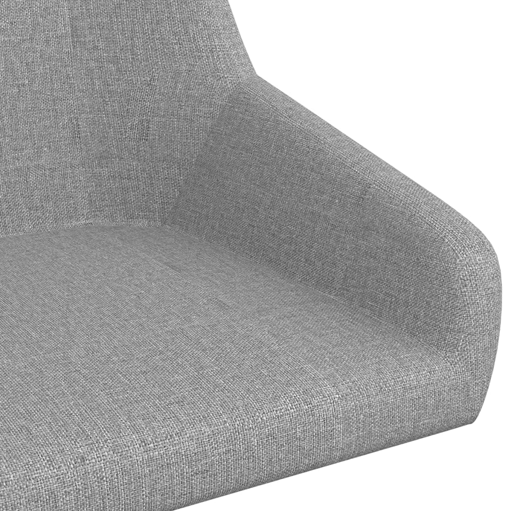 Barová židle světle šedá textil