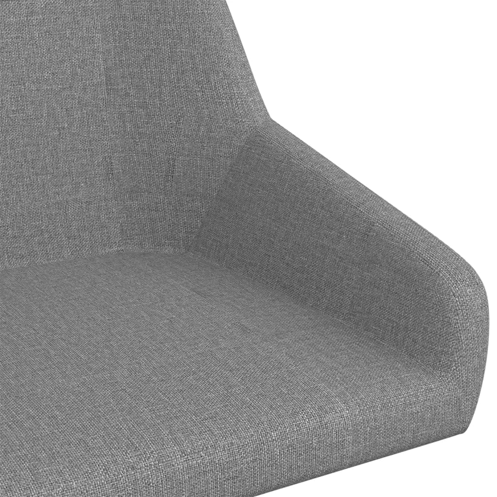 Barové stoličky 2 ks tmavě šedé textil