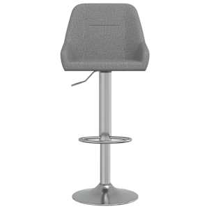 Barové stoličky 2 ks tmavě šedé textil - obrázek 4