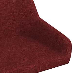 Barové stoličky 2 ks vínové textil - obrázek 7