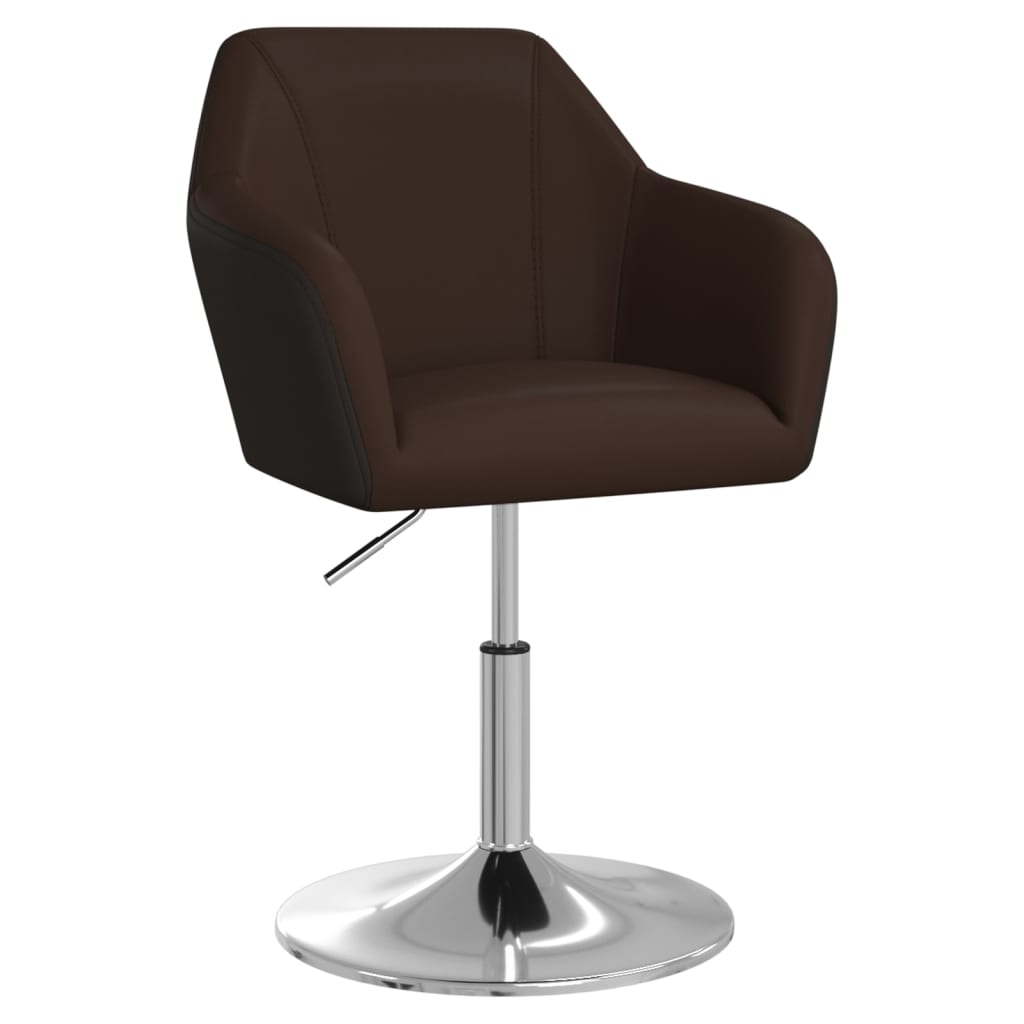 vidaXL Eetkamerstoelen 2 st kunstleer bruin