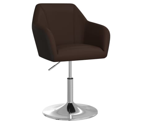 vidaXL Eetkamerstoelen 2 st kunstleer bruin