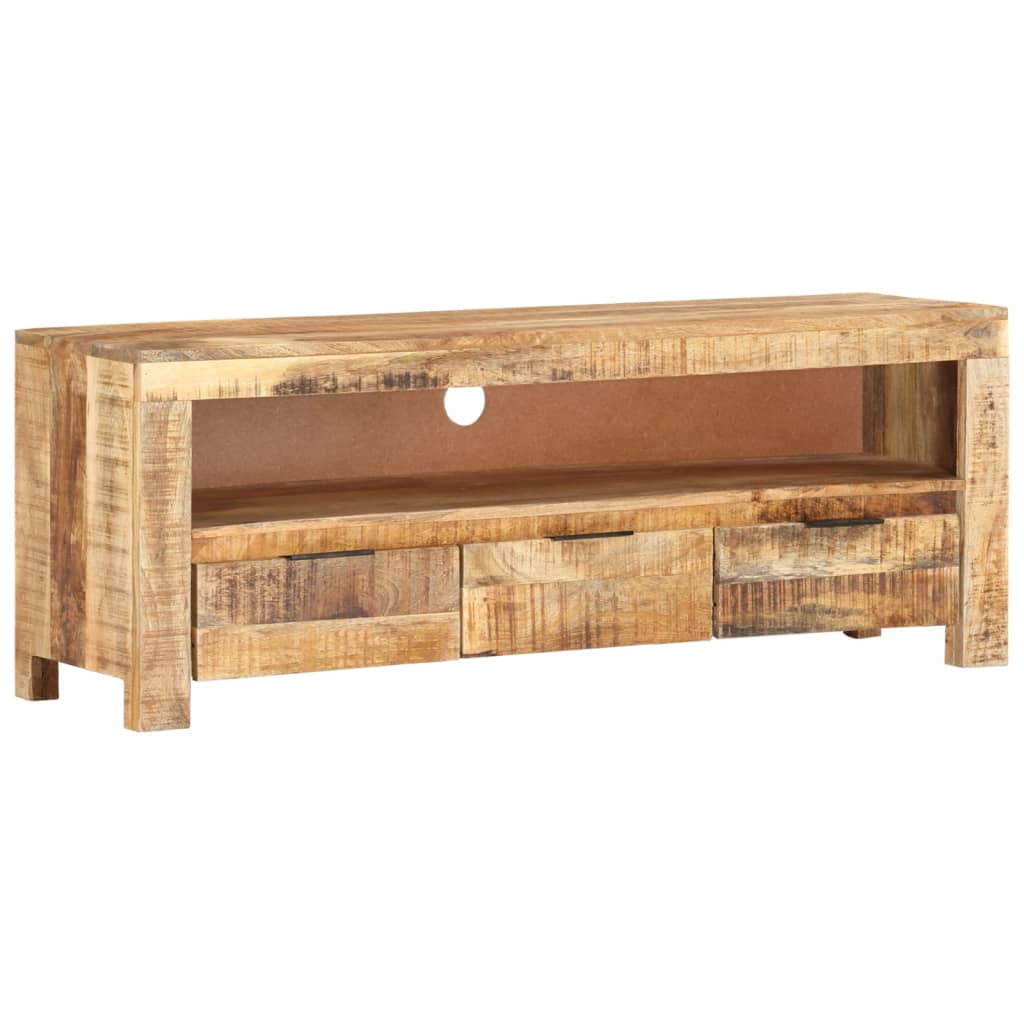TV stolek 110 x 30 x 40 cm hrubé mangovníkové dřevo