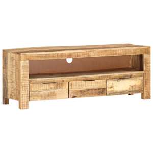 TV stolek 110 x 30 x 40 cm hrubé mangovníkové dřevo - obrázek 10