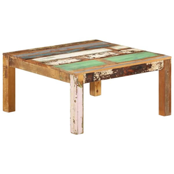 vidaXL kohvilaud, 80 x 80 x 40 cm, tugev taastatud puit