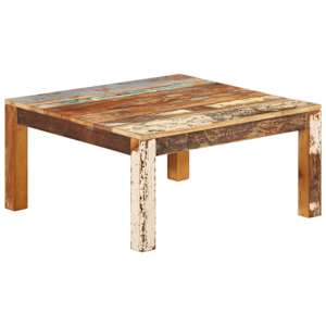 Konferenční stolek 80 x 80 x 40 cm masivní recyklované dřevo - obrázek 10