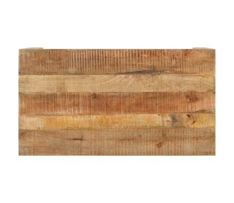 vidaXL Mesa de jantar 110x60x76 cm madeira de mangueira áspera