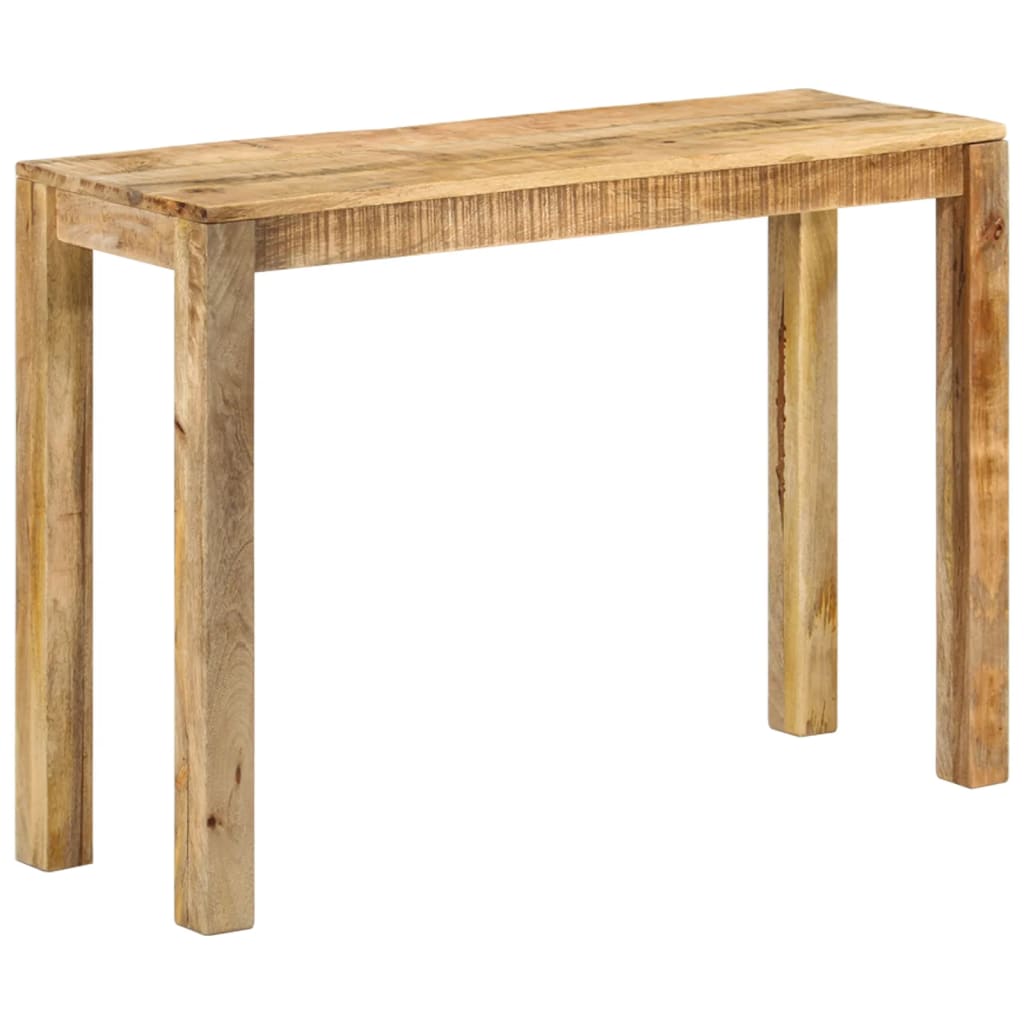 vidaXL Konsolentisch 110x35x76 cm Raues Mangoholz