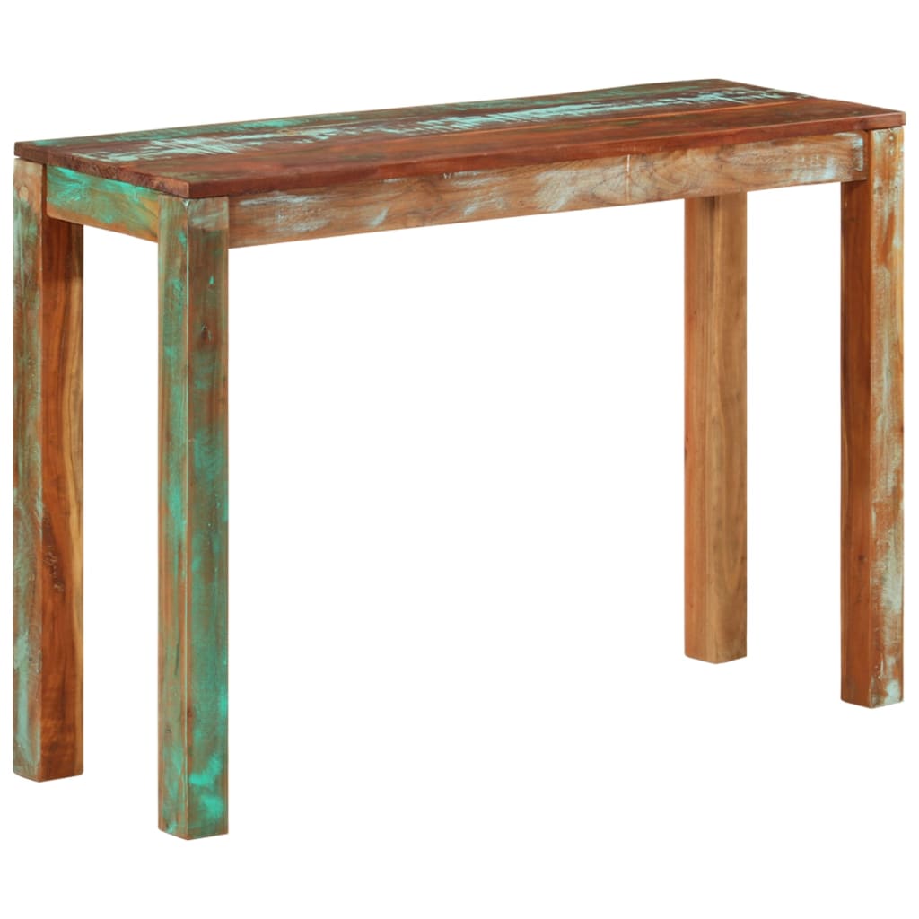 Tömör újrahasznosított fa tálalóasztal 110 x 35 x 76 cm 