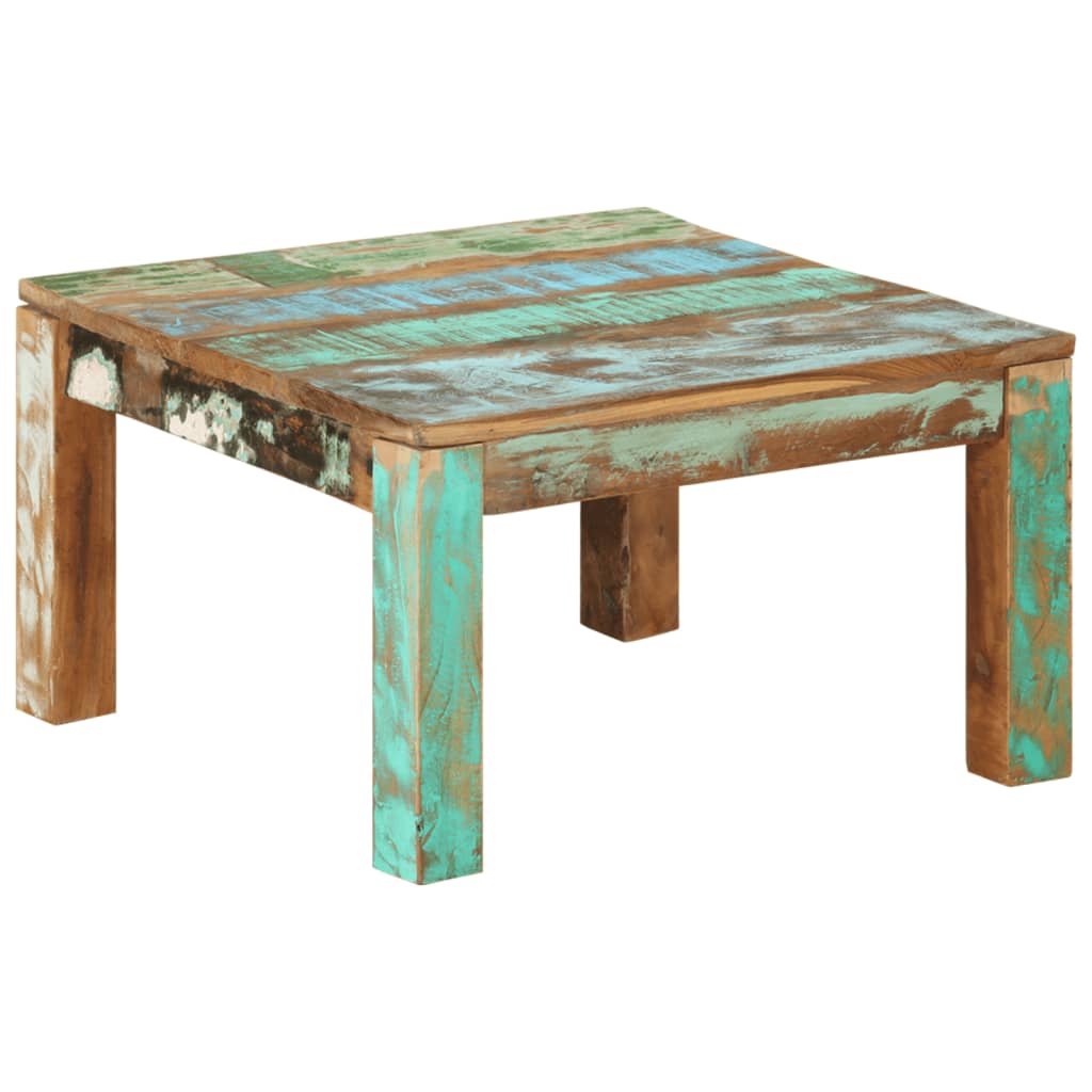 vidaXL Table basse 60x60x35 cm Bois de récupération massif