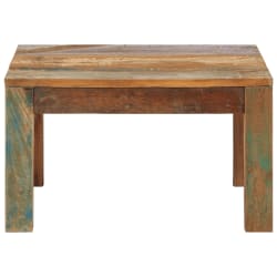 vidaXL Table basse 60x60x35 cm Bois de r&eacute;cup&eacute;ration massif