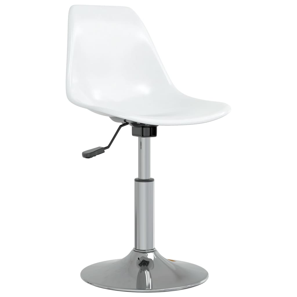 vidaXL drejelige spisebordsstole 2 stk. PP hvid
